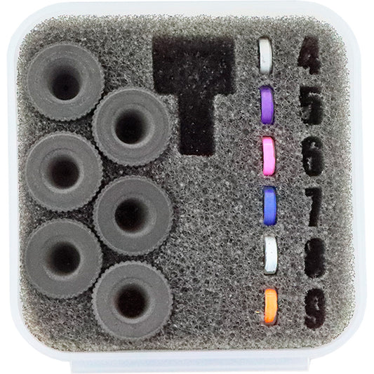 Specialty Archery Specialty Iron I Rifle Peep Kit Contains 6 Apertures and 6 Verifiers with Case - Imported Draft - DropShot Archery