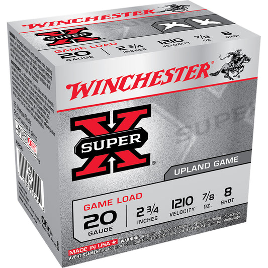 Winchester Winchester Super-X Game Load 20 ga. 2.75 in. 7/8 oz. 8 Shot 25 rd. - Imported Draft - DropShot Archery