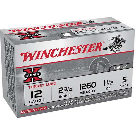 Winchester Winchester Super-X Magnum Turkey Load 12 ga. 2.75 in. 1 1/2 oz. 5 Shot 10 rd. - Imported Draft - DropShot Archery