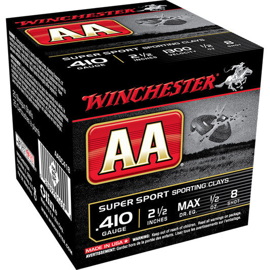 Winchester Winchester AA Sporting Clays Load 410 ga. 2.5 in. 1/2 oz. 8 Shot 25 rd. - Imported Draft - DropShot Archery