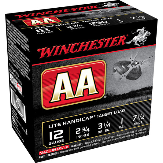 Winchester Winchester AA Light Handicap Load 12 ga. 2.75 in. 1 oz. 7.5 Shot 25 rd. - Imported Draft - DropShot Archery