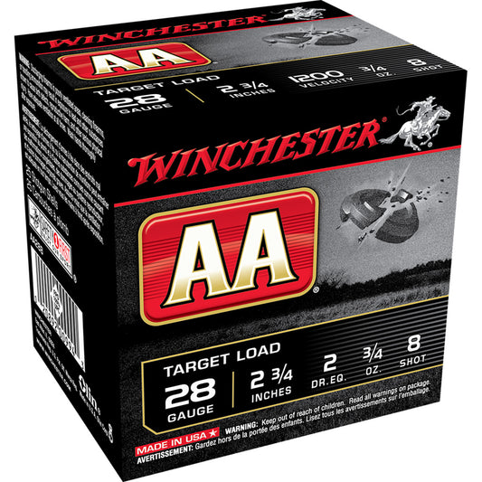 Winchester Winchester AA Target Load 28 ga. 2.75 in. 3/4 oz. 8 Shot 25 rd. - Imported Draft - DropShot Archery