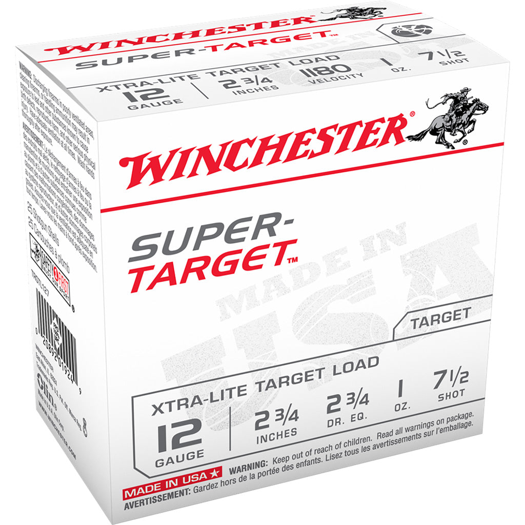 Winchester Winchester USA Super Target Load 12 ga. 2.75 in. 1 oz. 7.5 Shot 25 rd. - Imported Draft - DropShot Archery