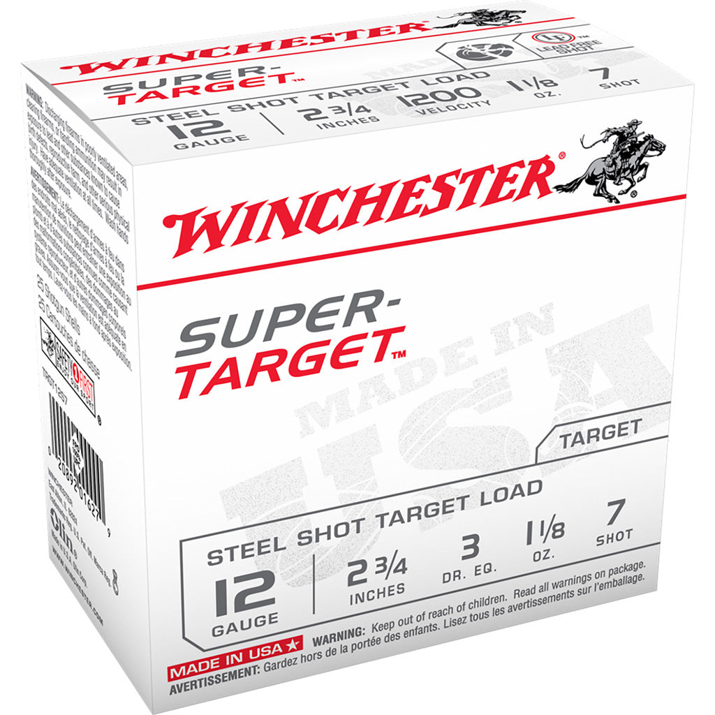 Winchester Winchester USA Super Target Steel Load 12 ga. 2.75 in. 1 1/8 oz. 7 Shot 25 rd. - Imported Draft - DropShot Archery