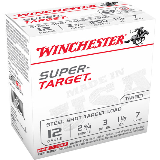 Winchester Winchester USA Super Target Steel Load 12 ga. 2.75 in. 1 1/8 oz. 7 Shot 25 rd. - Imported Draft - DropShot Archery