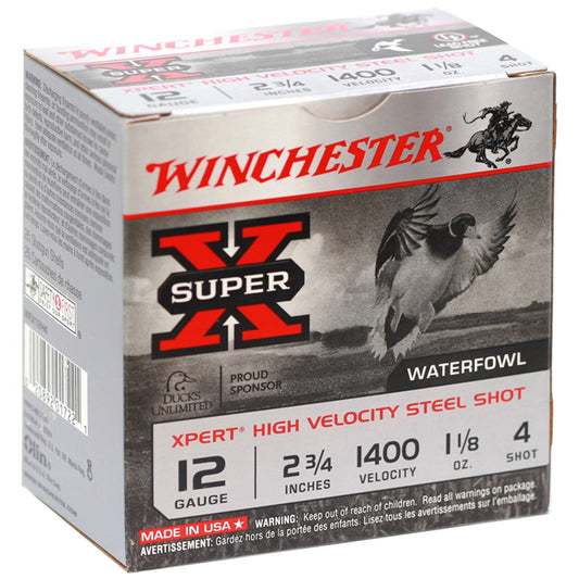 Winchester Winchester Super-X Xpert Pheasant Steel 12 ga. 2.75 in. 1 1/8 oz. 4 Shot 25 rd. - Imported Draft - DropShot Archery