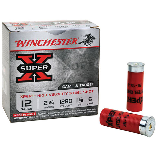 Winchester Winchester Super-X Xpert Hi-Velocity Steel 12 ga. 2.75 in. 1 1/8 oz. 2 Shot 25 rd. - Imported Draft - DropShot Archery