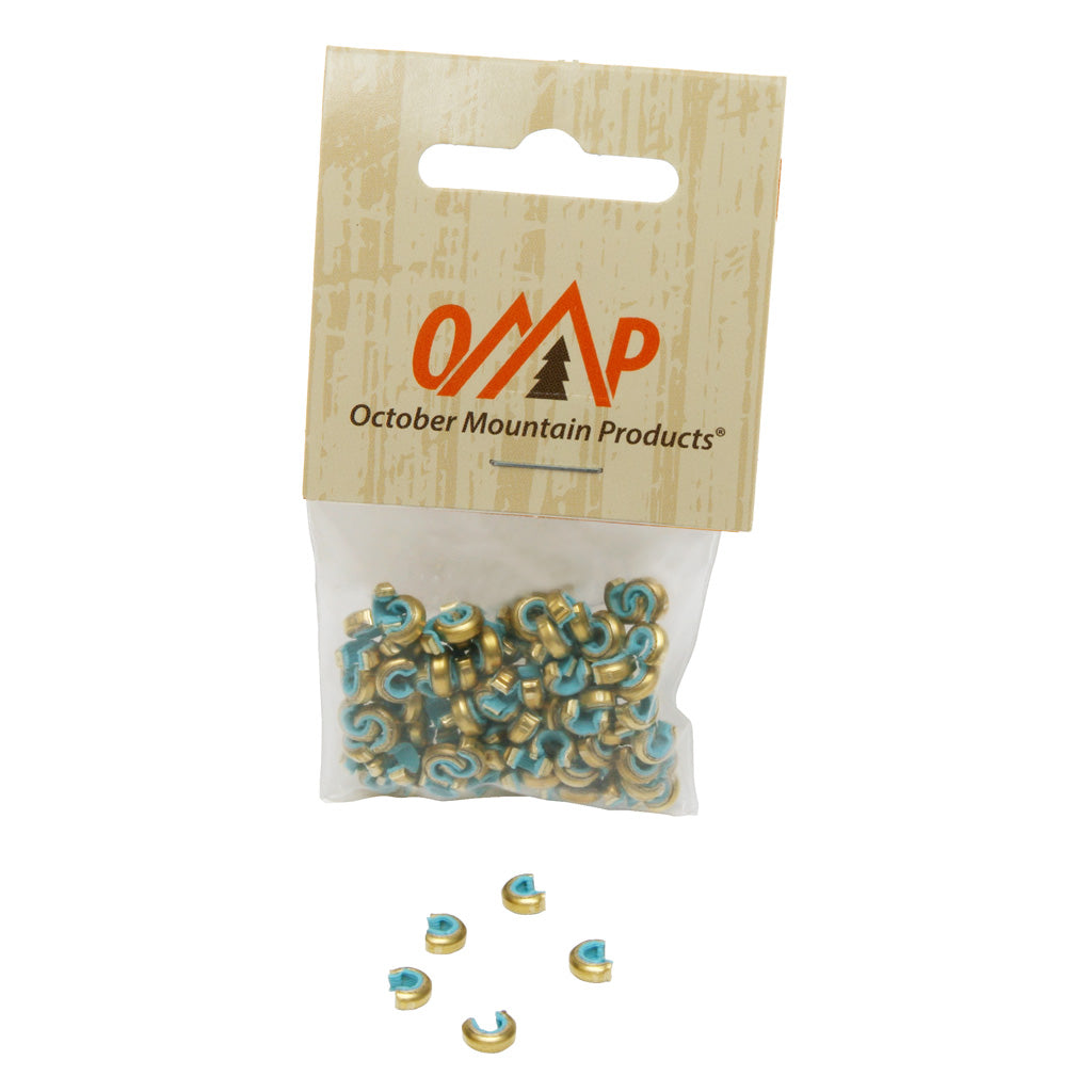 October Mountain October Mountain Nock Sets Target Blue 100 pk - Imported Draft - DropShot Archery