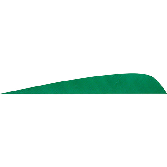 Gateway Gateway Parabolic Feathers Green 4 In. Rw 50 pk. - Outdoor Gear - DropShot Archery