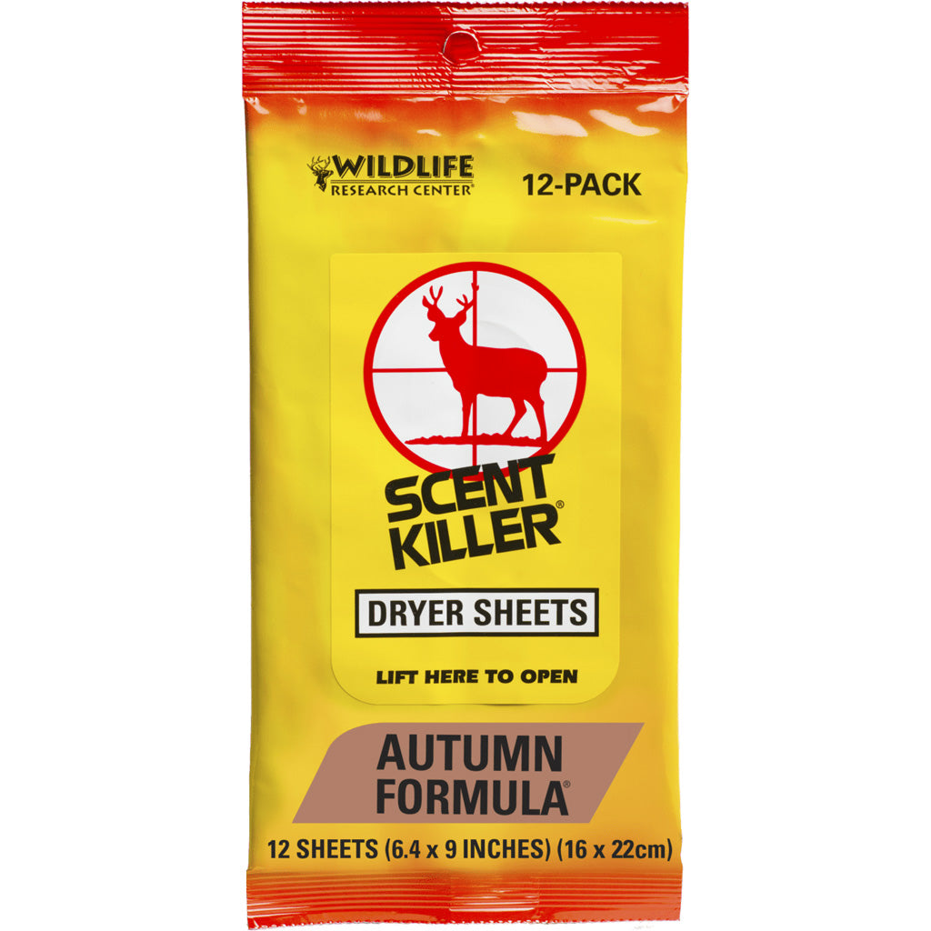 Wildlife Research Wildlife Research Scent Killer Dryer Sheets Autumn 12 pk. - Scents & Attractants - DropShot Archery