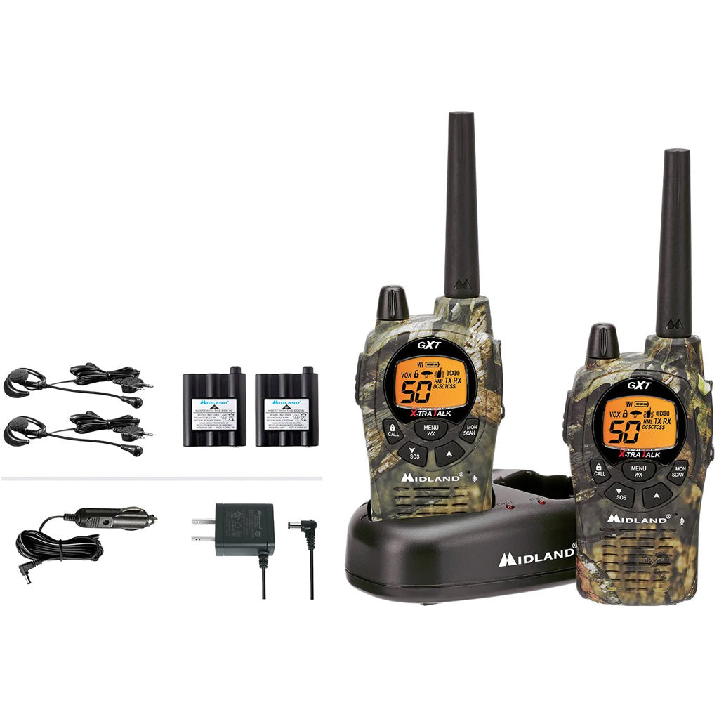 Midland Midland Gxt1050vp4 Two-way Grms Radio Mossy Oak 2 pk. - Archery & Outdoor Gear - DropShot Archery