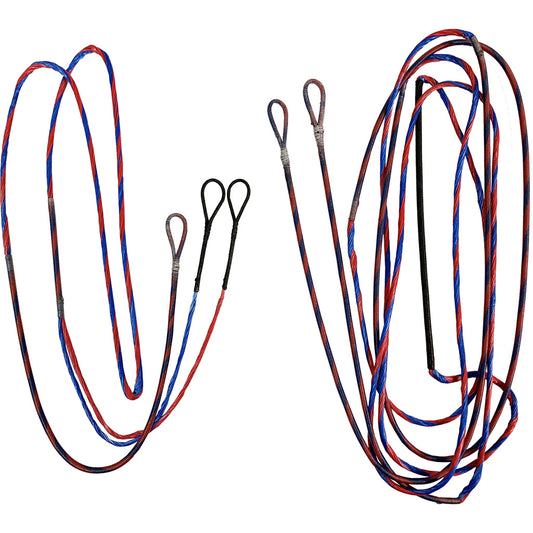 First String Firststring Genesis String And Cable Set Red/ Blue - Outdoor Gear - DropShot Archery