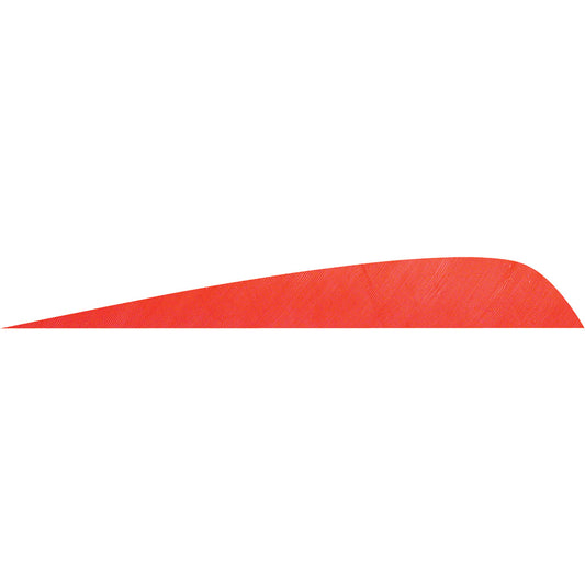 Gateway Gateway Parabolic Feathers Red 4 In. Lw 50 pk. - Outdoor Gear - DropShot Archery