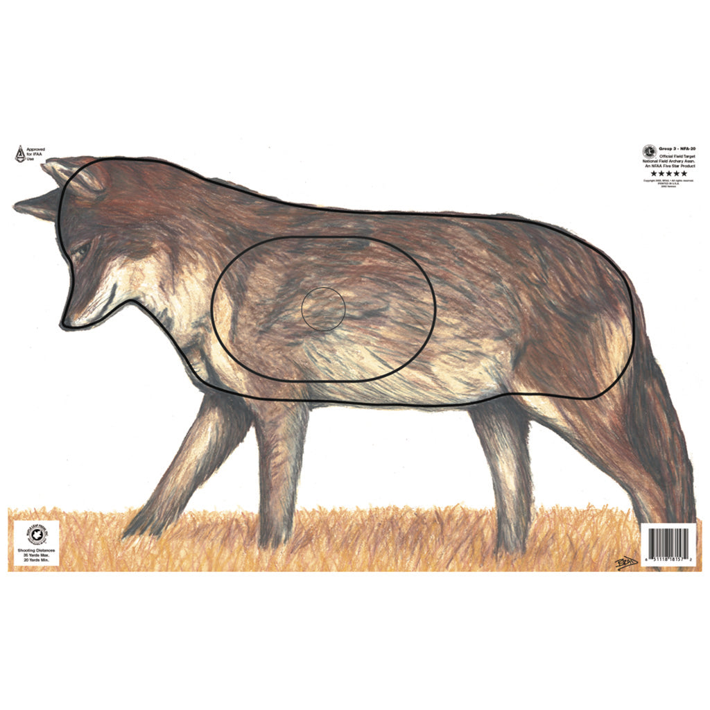 Maple Leaf Press Maple Leaf Nfaa Animal Faces Group 3 Coyote - Outdoor Gear - DropShot Archery