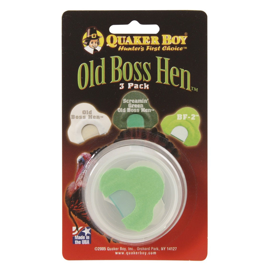 Quaker Boy Quaker Boy Old Boss Hen Turkey Call 3 pk. - Imported Draft - DropShot Archery