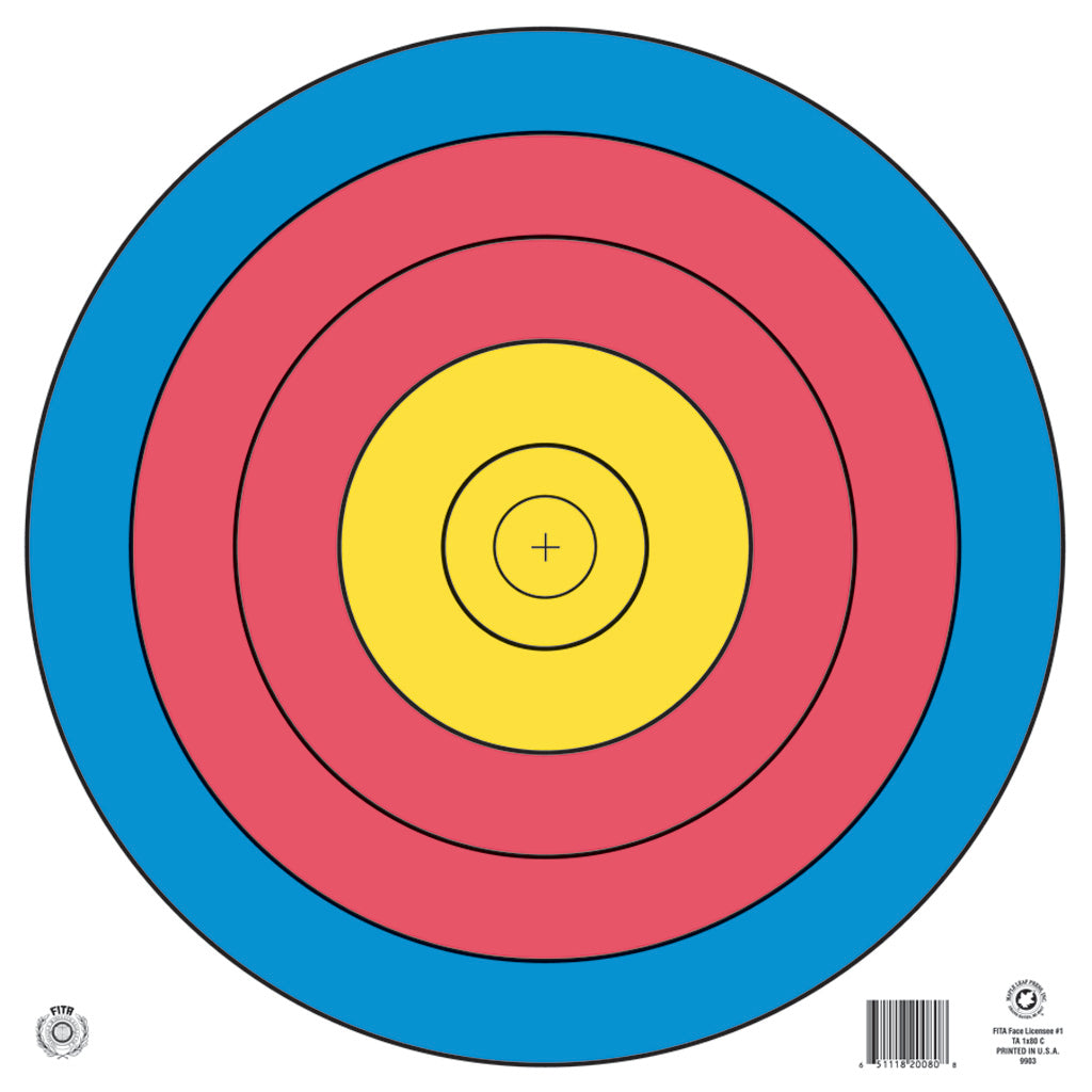 Maple Leaf Press Maple Leaf Target Face FITA 5-Ring 80 cm. - Imported Draft - DropShot Archery