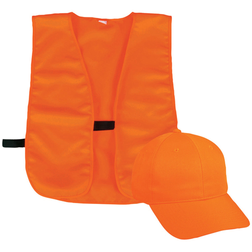 Outdoor Cap Outdoor Cap Vest And Cap Combo Blaze Orange Youth - Outdoor Gear - DropShot Archery