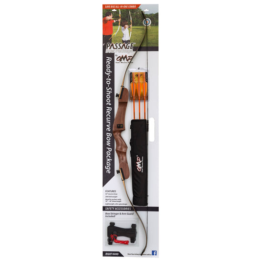 October Mountain Passage Recurve Bow Package 54 In. 20 LBS. RH