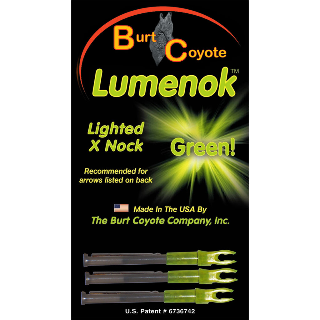 Lumenok Lumenok Lighted Nocks Green X 3 pk. - Imported Draft - DropShot Archery