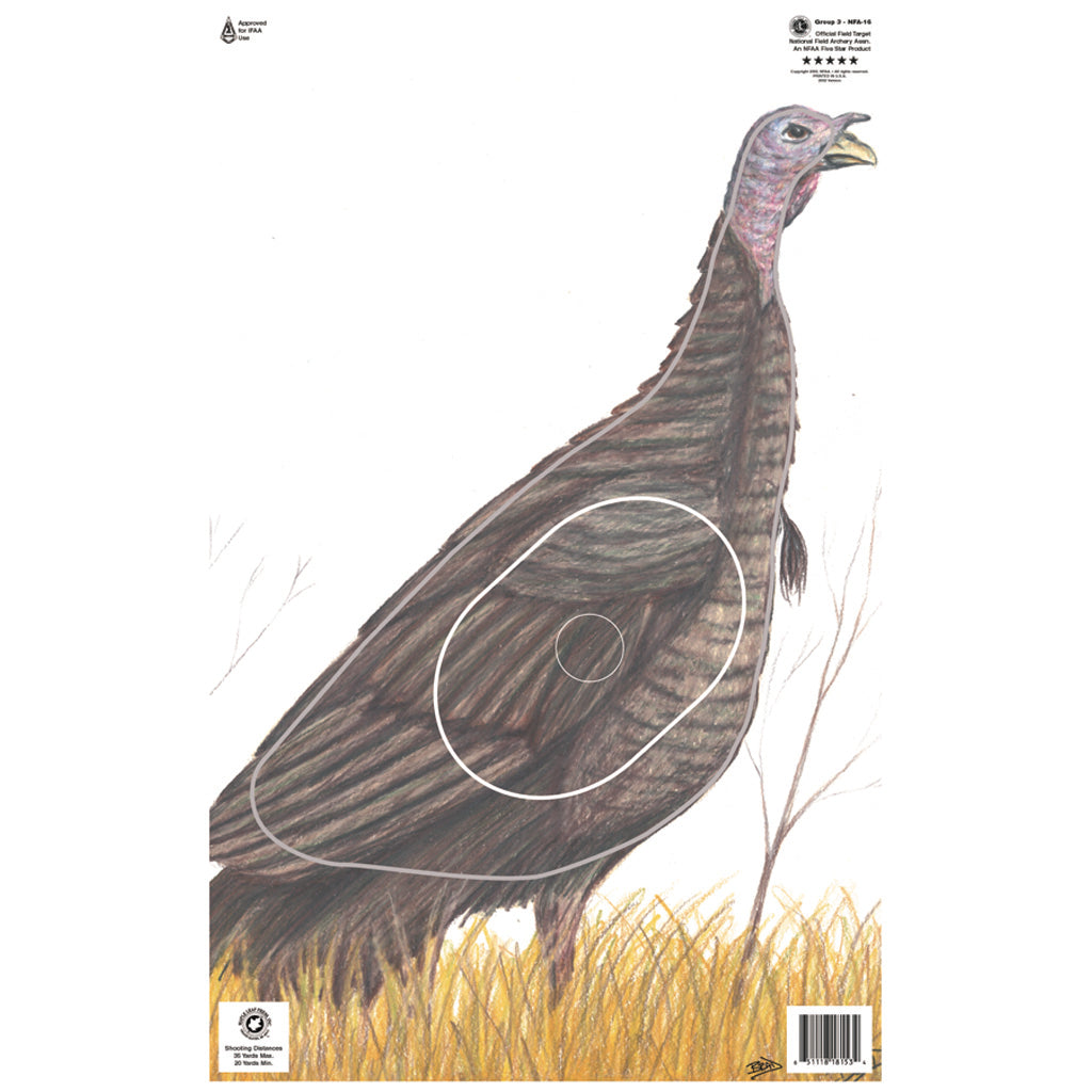 Maple Leaf Press Maple Leaf Nfaa Animal Faces Group 3 Turkey - Outdoor Gear - DropShot Archery