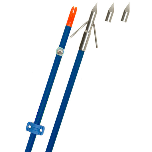 Fin-Finder Fin Finder Raider Pro Bowfishing Arrow Blue With Riptide Point - Arrows & Bolts - DropShot Archery