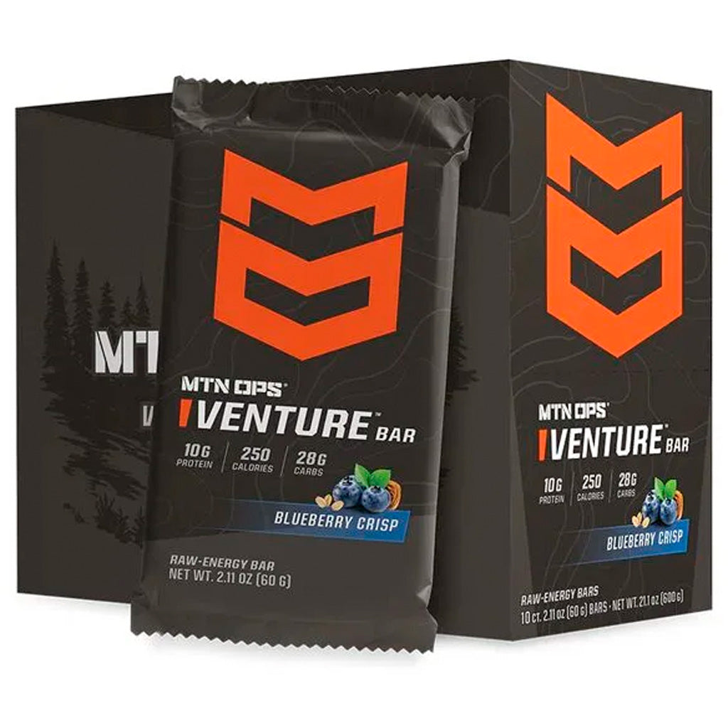 MTN OPS Mtn Ops Venture Bar Blueberry Crisp 10pk - Archery & Outdoor Gear - DropShot Archery