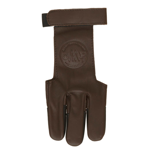 October Mountain October Mountain Shooters Glove Brown Large - Imported Draft - DropShot Archery