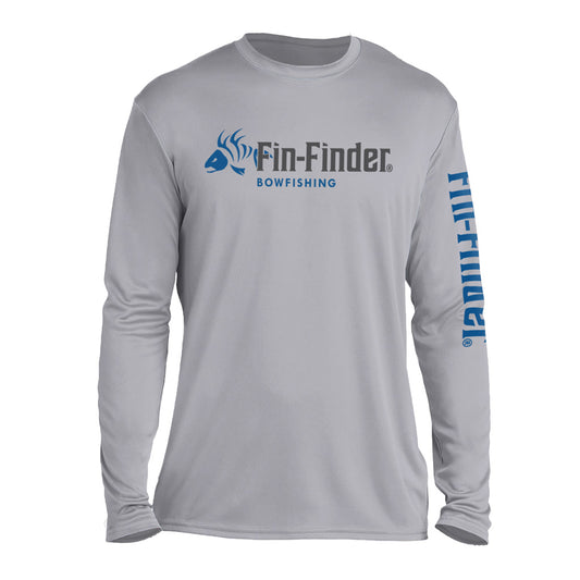 Fin-Finder Fin Finder Skulls Performance Longsleeve Grey 2x-large - Archery & Outdoor Gear - DropShot Archery