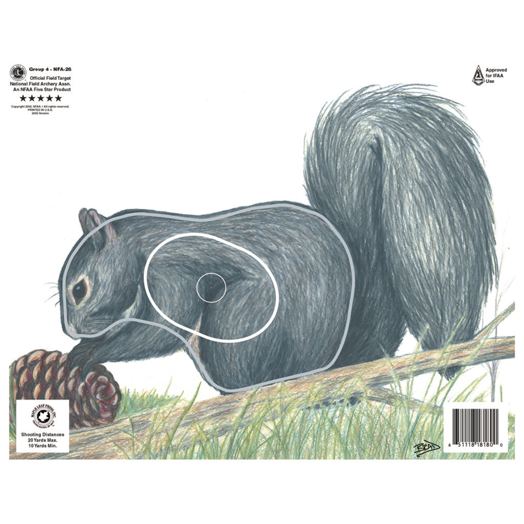 Maple Leaf Press Maple Leaf Nfaa Animal Faces Group 4 Squirrel - Outdoor Gear - DropShot Archery