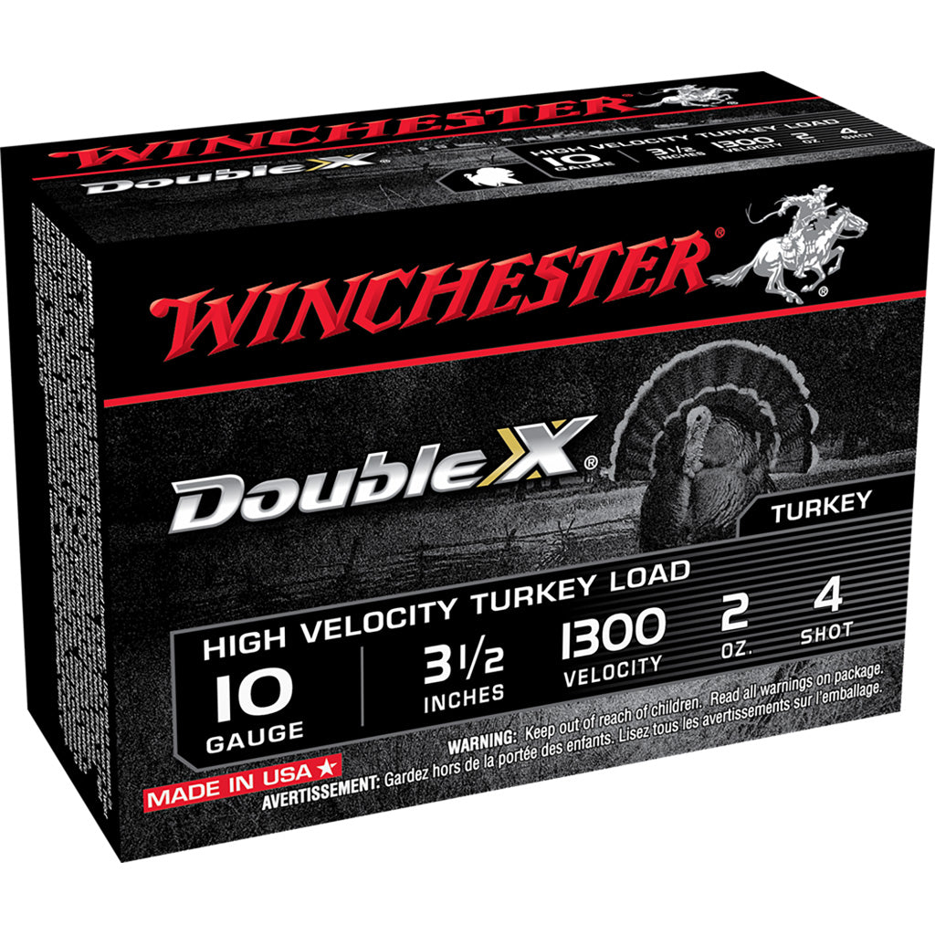 Winchester Winchester Double X High Velocity Turkey Load 10 ga. 3.5 in. 2 oz. 4 Shot 10 rd. - Imported Draft - DropShot Archery