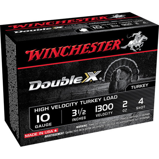 Winchester Winchester Double X High Velocity Turkey Load 10 ga. 3.5 in. 2 oz. 4 Shot 10 rd. - Imported Draft - DropShot Archery