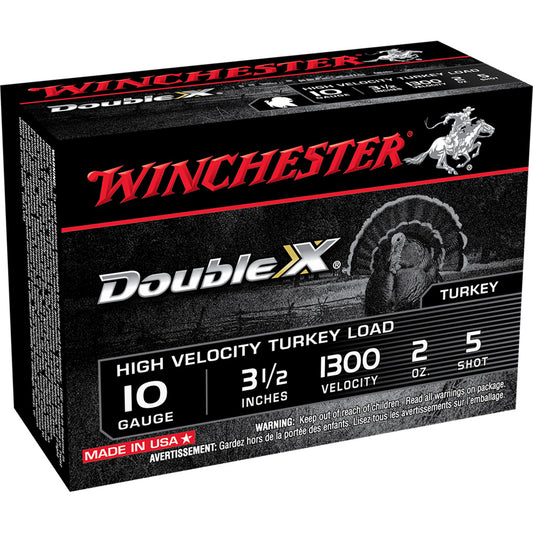 Winchester Winchester Double X High Velocity Turkey Load 10 ga. 3.5 in. 2 oz. 5 Shot 10 rd. - Imported Draft - DropShot Archery