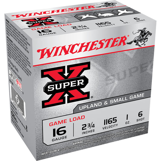 Winchester Winchester Super-X Game Load 16 ga. 2.75 in. 1 oz. 6 Shot 25 rd. - Imported Draft - DropShot Archery