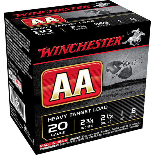Winchester Winchester AA Heavy Target Load 20 ga. 2.75 in. 1 oz. 8 Shot 25 rd. - Imported Draft - DropShot Archery