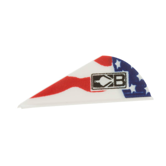 Bohning Bohning Blazer Vanes American Flag 36 pk. - Imported Draft - DropShot Archery