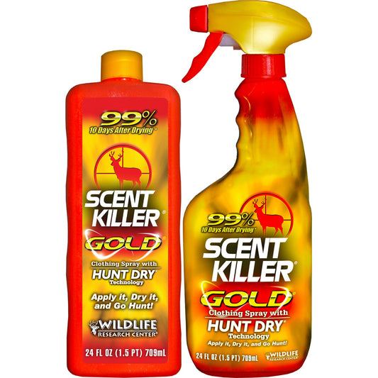 Wildlife Research Wildlife Research Scent Killer Spray Gold Combo 24 oz. 2 pk. - Imported Draft - DropShot Archery