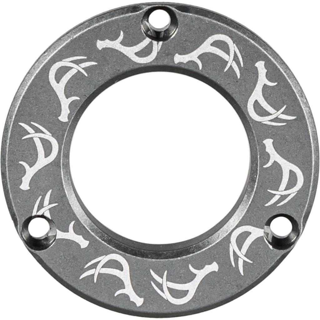 Axcel Axcel Driver Hubcap Stone Gray W/engraving Deer Antlers Pattern - Crossbows - DropShot Archery