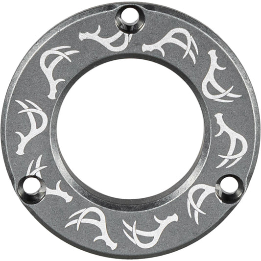 Axcel Axcel Driver Hubcap Stone Gray W/engraving Deer Antlers Pattern - Crossbows - DropShot Archery