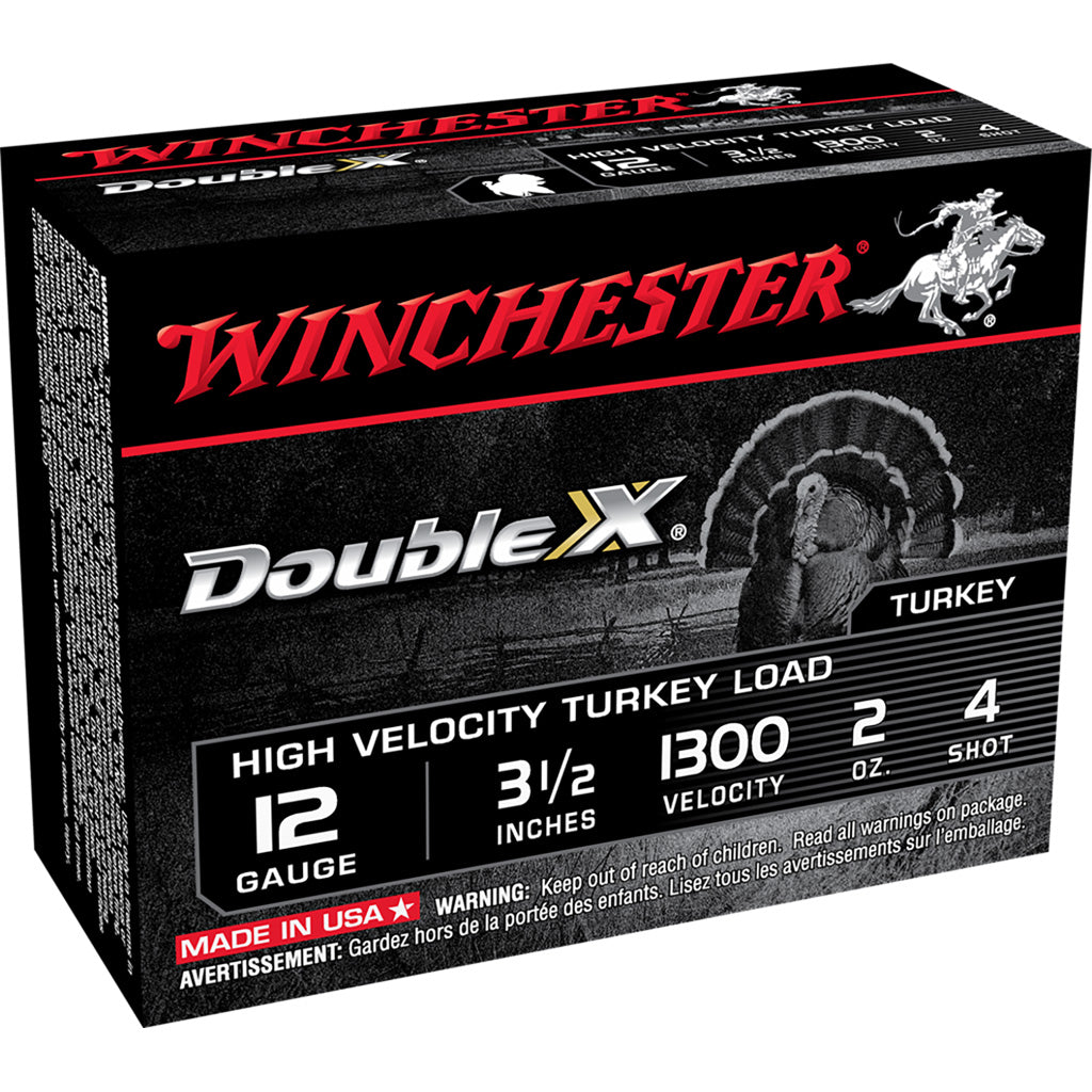 Winchester Winchester Double X High Velocity Turkey Load 12 ga. 3.5 in. 2 oz. 4 Shot 10 rd. - Imported Draft - DropShot Archery