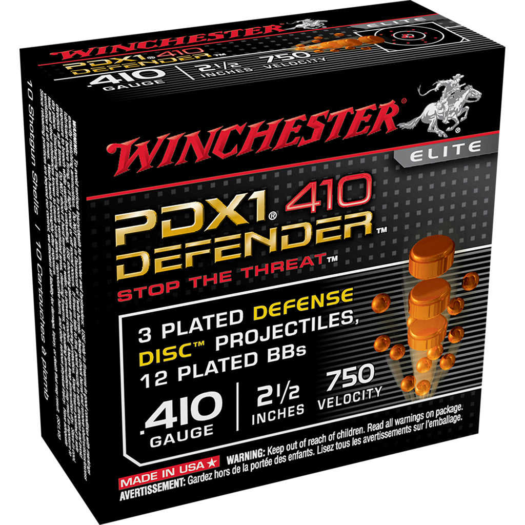 Winchester Winchester PDX1 Defender Load 410 ga. 2.5 in. 3DD/12BB Shot 10 rd. - Imported Draft - DropShot Archery