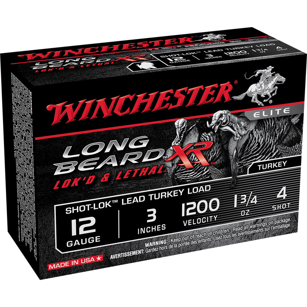 Winchester Winchester Long Beard XR Shot-Lok Load 12 ga. 3 in. 1 3/4 oz. 4 Shot 10 rd. - Imported Draft - DropShot Archery