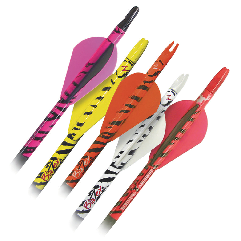 Bohning Bohning Blazer Arrow Wraps Yellow Tiger 4 In. 13 pk. - Arrows & Bolts - DropShot Archery