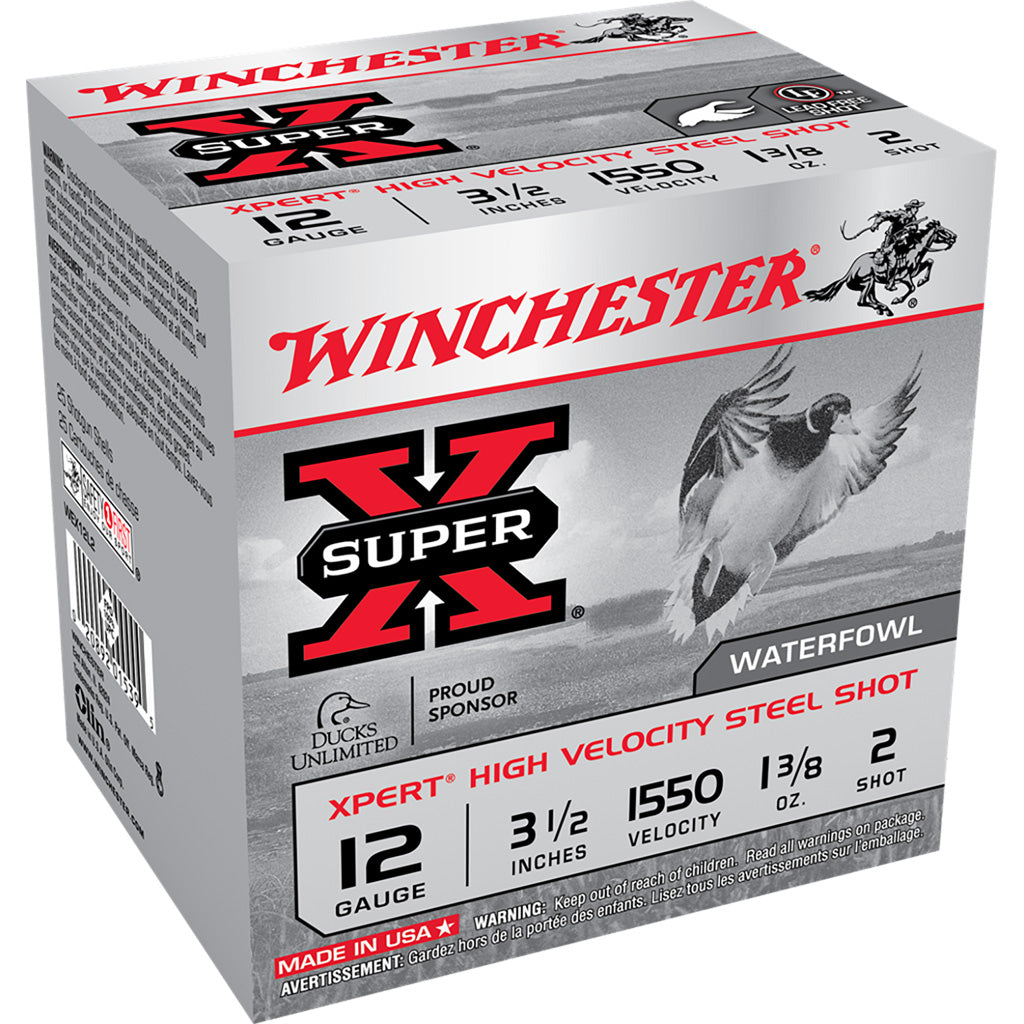 Winchester Winchester Super-X Xpert Hi-Velocity Steel 12 ga. 3.5 in. 1 3/8 oz. 2 Shot 25 rd. - Imported Draft - DropShot Archery