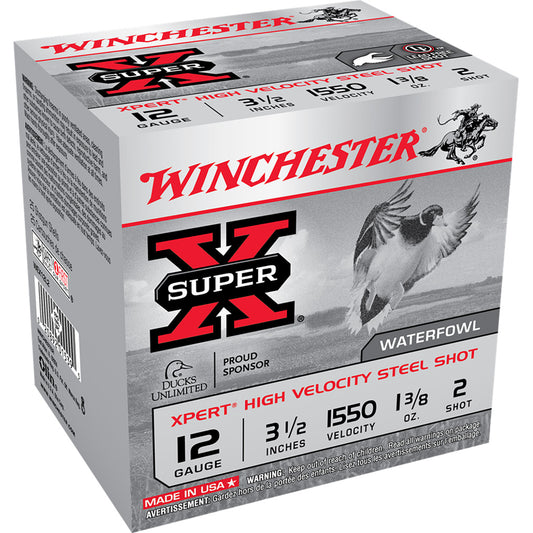Winchester Winchester Super-X Xpert Hi-Velocity Steel 12 ga. 3.5 in. 1 3/8 oz. 2 Shot 25 rd. - Imported Draft - DropShot Archery
