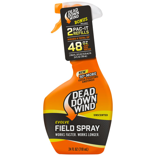 Dead Down Wind Dead Down Wind Field Spray Combo 24 Oz. Plus 2-12 Oz. Pac-its (48 Oz.) - Outdoor Gear - DropShot Archery