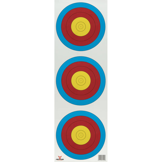 30-06 30-06 Paper Targets 3 Spot Vertical 100 pk. - Imported Draft - DropShot Archery