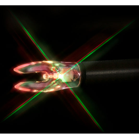 Nockturnal Nockturnal FIT Lighted Nocks Strobing Red/Green 3pk. - Imported Draft - DropShot Archery
