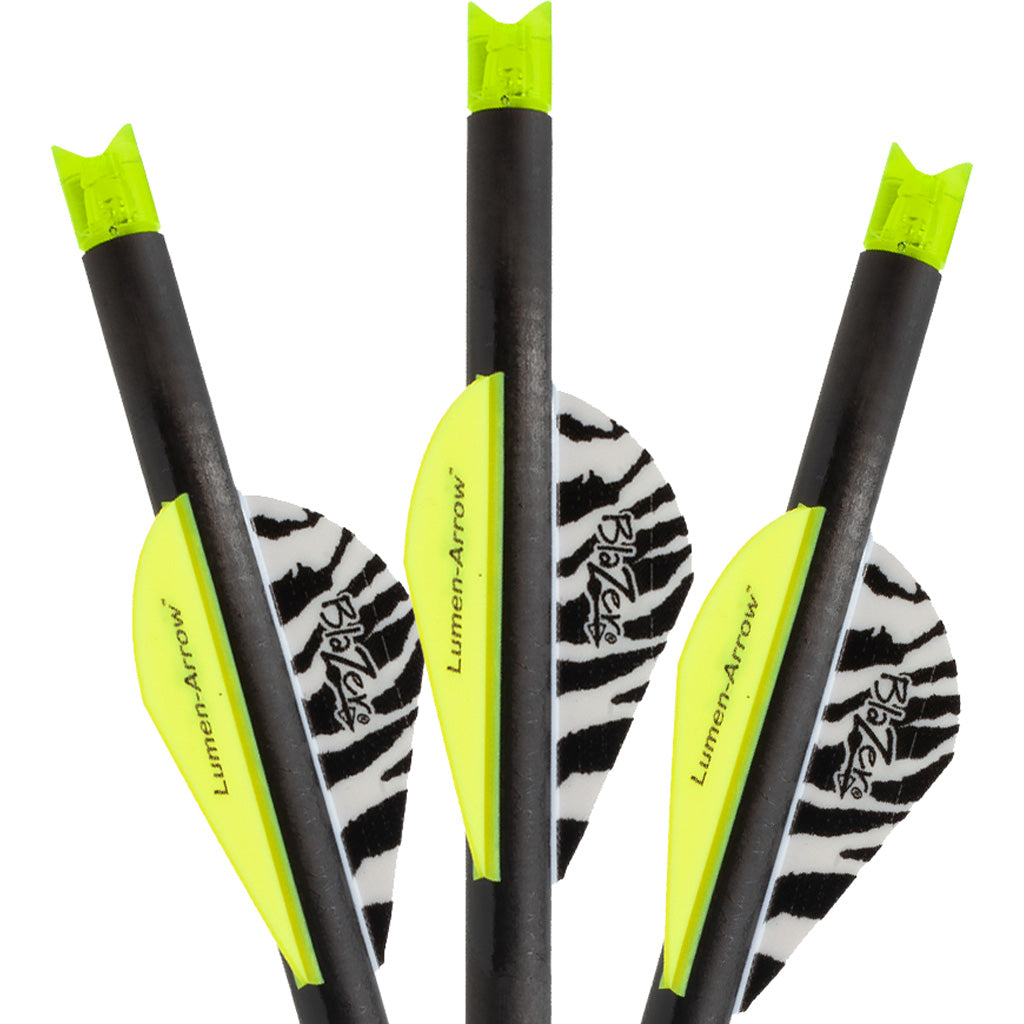 Lumenok Lumenok Carbon Crossbow Bolts 20 in. Green Moon Nocks 3 pk. - Imported Draft - DropShot Archery