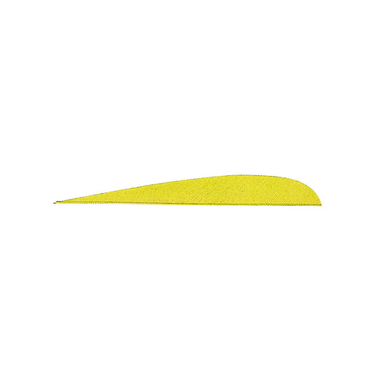 Gateway Gateway Parabolic Feathers Neon Yellow 4 In. Rw 100 pk. - Outdoor Gear - DropShot Archery