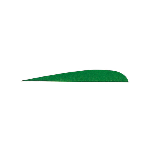 Gateway Gateway Parabolic Feathers Green 4 in. LW 100 pk. - Imported Draft - DropShot Archery